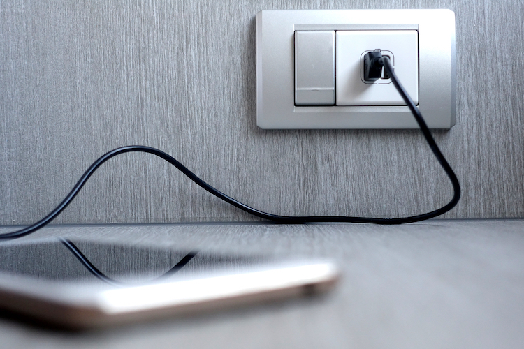 Stainless Steel USB Outlet on Wall | Jason Wright Electric